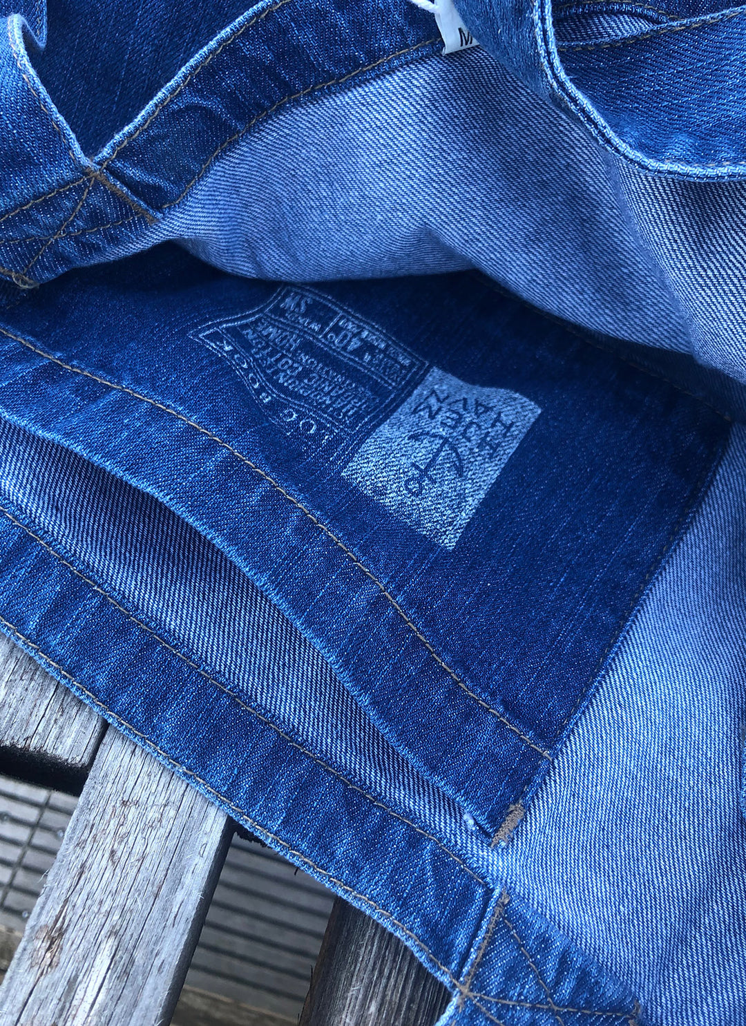Beach Bag "Save The Sea" (Denim) - Organic - Hjemhavn Beach Bag 