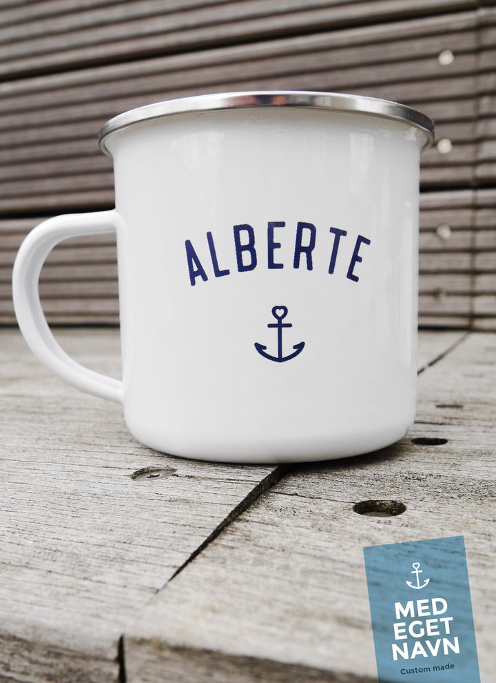 Emaljekrus med navn - Hjemhavn Custom Krus 