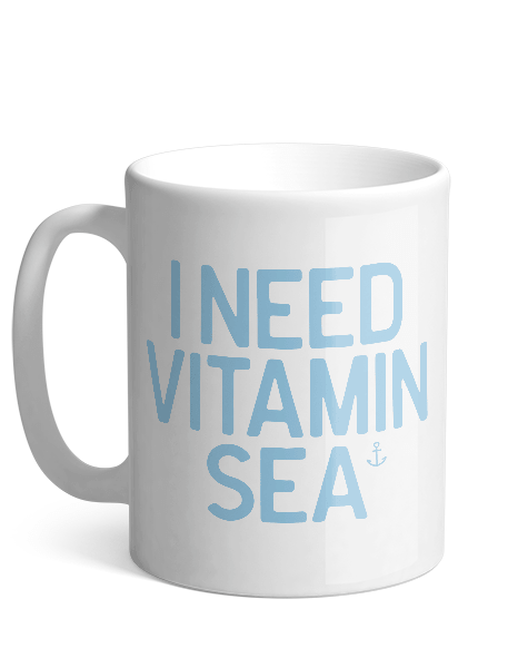 Keramikkrus - I Need Vitamin Sea - Hjemhavn Keramikkrus 