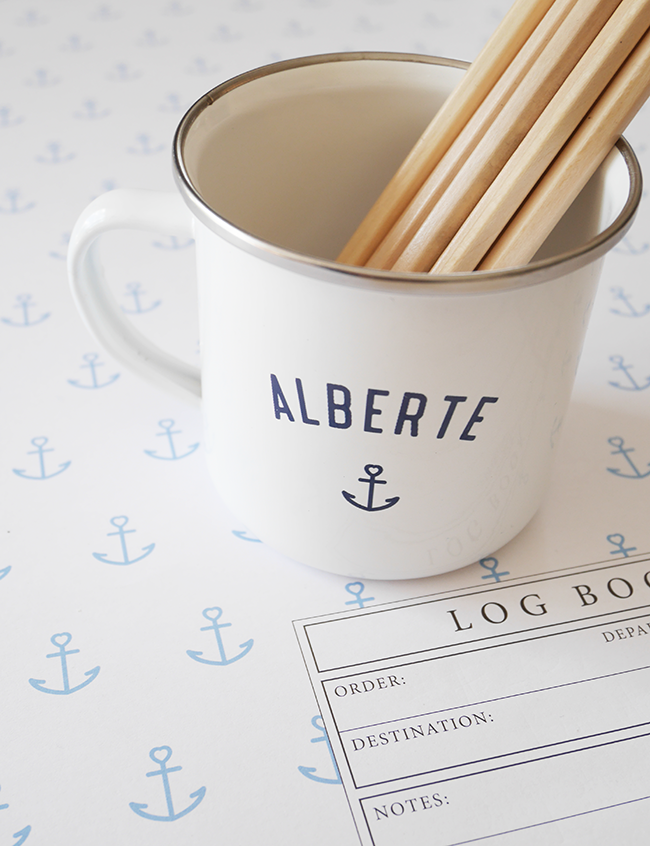 Emaljekrus med navn - Hjemhavn Custom Krus 