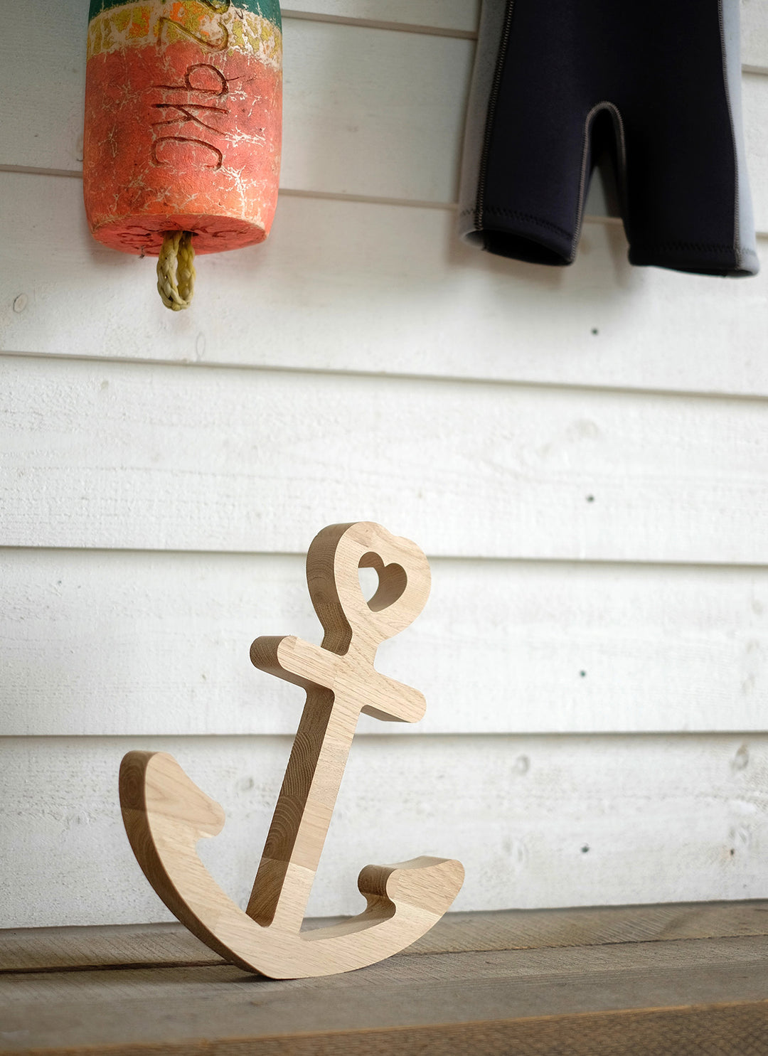 Anker aus Holz - Eiche