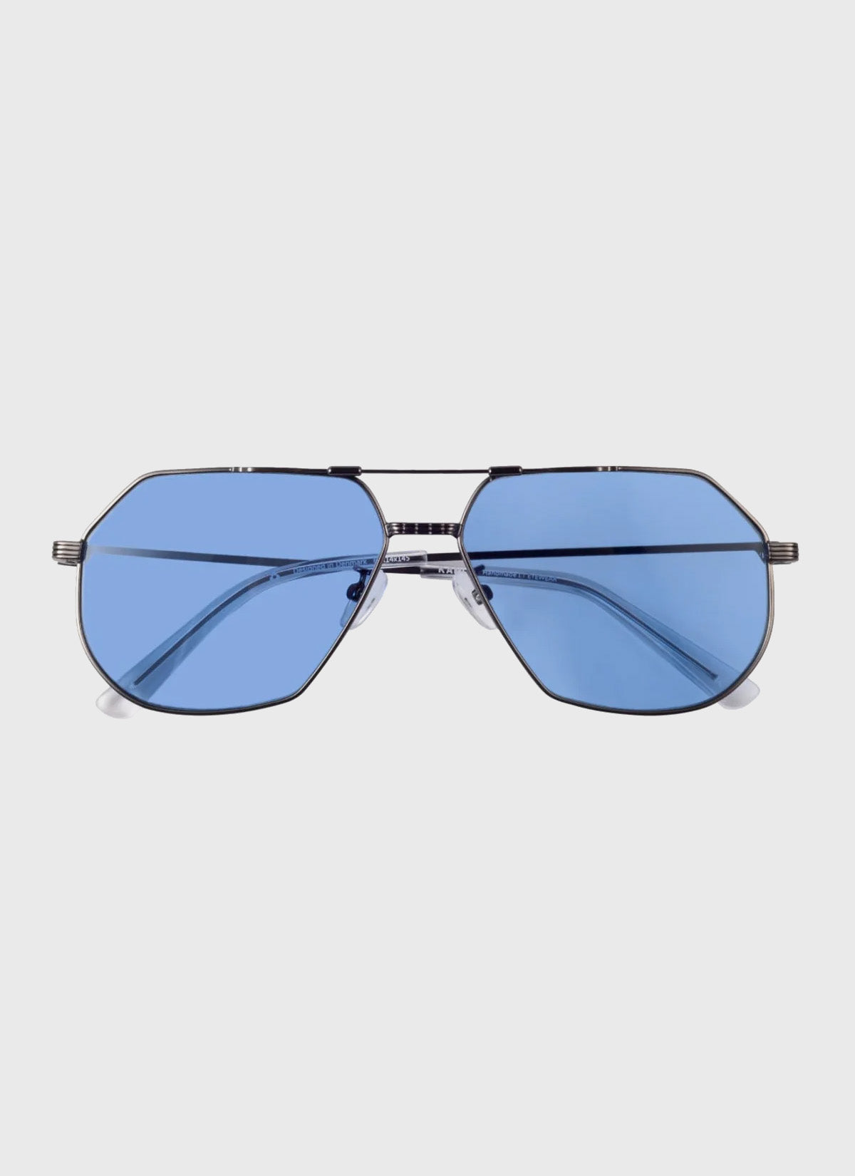 Sonnenbrille - Race - Titanium Metal/Light Blue