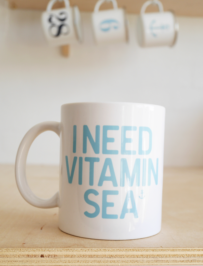 Keramikkrus - I Need Vitamin Sea - Hjemhavn Keramikkrus 